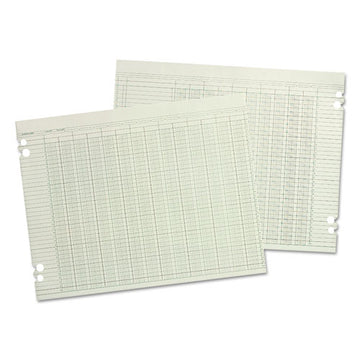 Wilson Jones® Accounting Sheets, 10 Columns, 9.25 X 11.88, Green, Loose Sheet, 100-pack freeshipping - TVN Wholesale